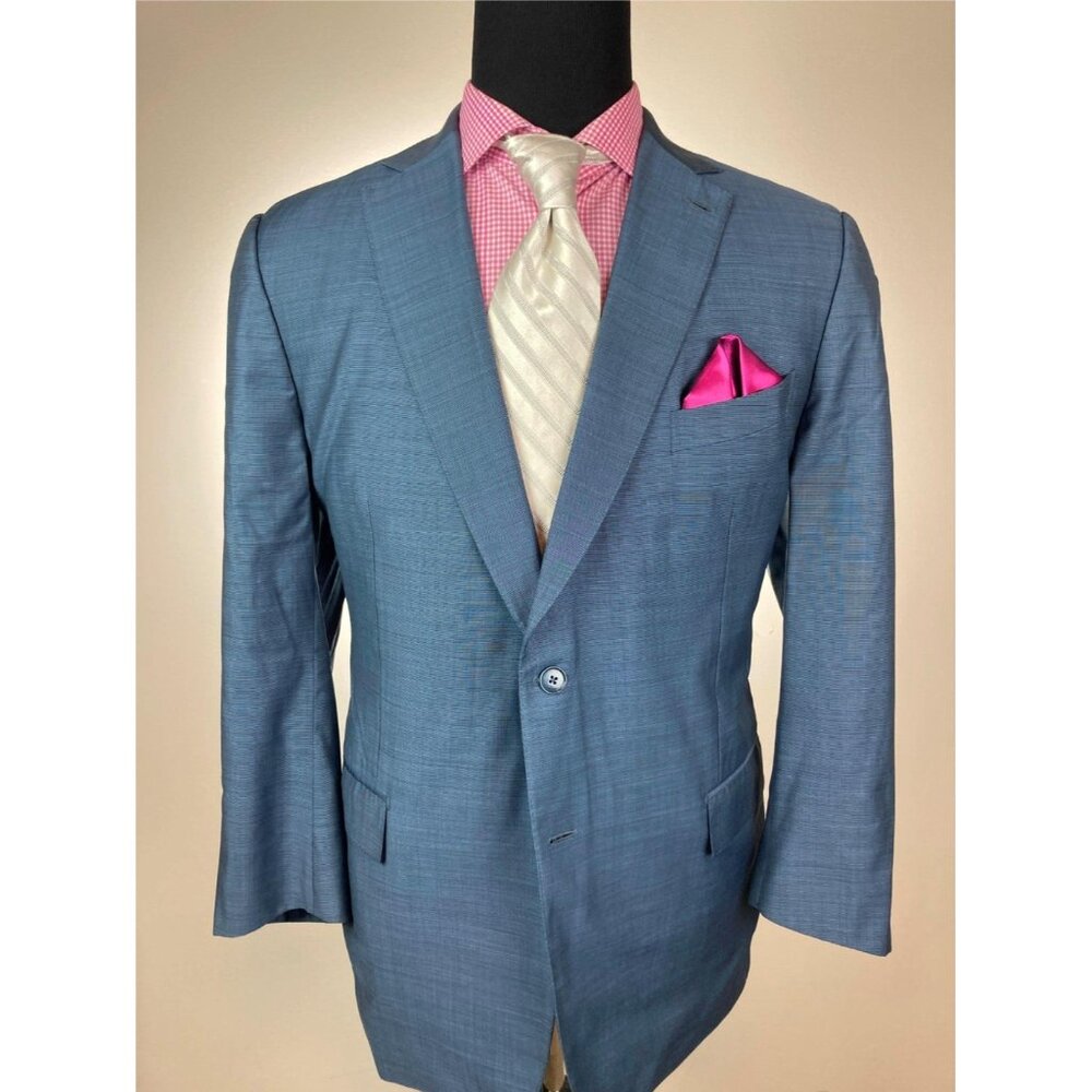 Ermenegildo Zegna Blue Blazer - 85% wool, 10% cashmere, 5% silk
